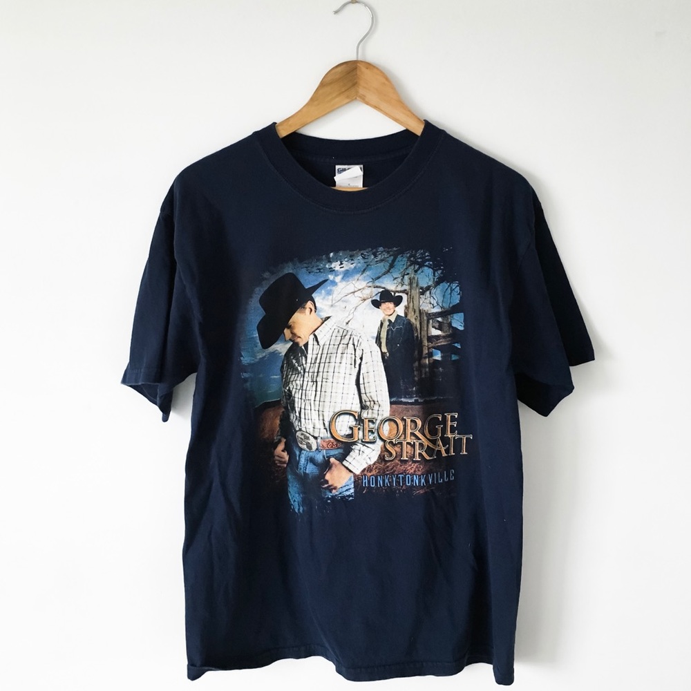 Vintage Official George Strait 2003 Tour T-Shirt - Picture 2 of 6